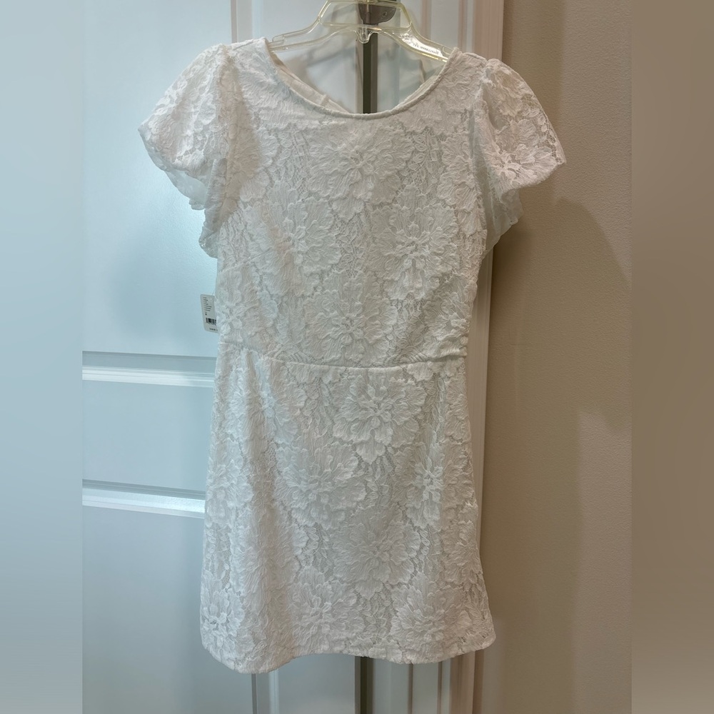 Free people Hailee lace short puffed sleeve mini dress - Picture 4 of 6